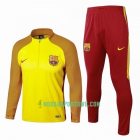 FC Barcelona Komplet Bluzy Treningowe 2017-18 Żółty Pomarańczowy